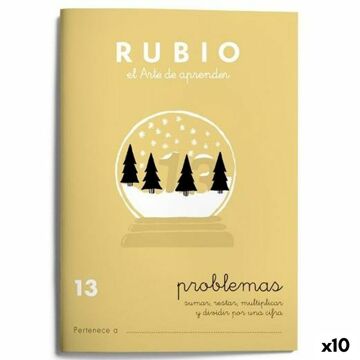 Caderno Quadriculado Rubio Nº 13 A5 Espanhol 20 Folhas (10 Unidades)