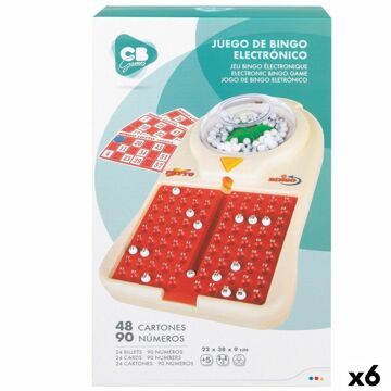 Bingo Automático Colorbaby Cartão Plástico (6 Unidades)