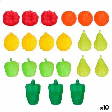 Conjunto de Alimentos de Brincar Colorbaby 21 Peças (10 Unidades)