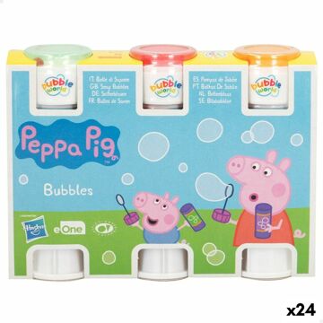 Bubble Blower Set Peppa Pig 3 Peças 60 Ml (24 Unidades)