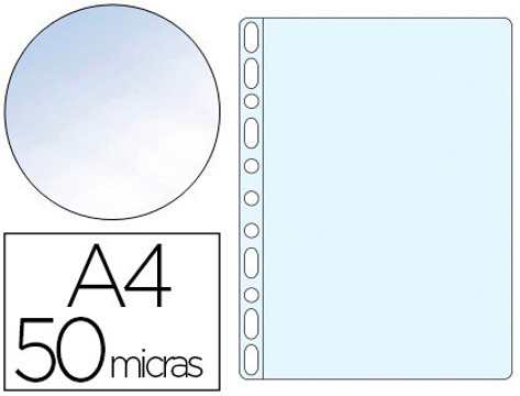 Bolsa Catálogo Q-connect Din A4 50 Microns Cristal Bolsa de 10 Unidades