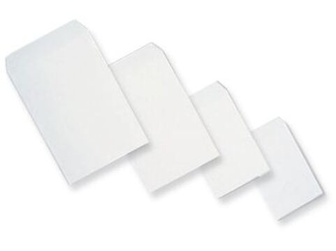 Envelopes Bolsa C4 229x324mm Silicone com Janela 90gr Brancos