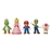 Conjunto de Figuras Super Mario Mario And His Friends 5 Peças