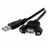 Cabo USB USB M Startech USBPNLAFAM1 Preto 30 cm