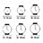 Relógio feminino Chronotech CT7018B-03S (28 mm)
