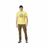 T-shirt Picture Basement Weasurf Amarelo Homem M