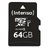 Cartão de Memória Micro SD com Adaptador INTENSO 34234 UHS-I XC Premium Preto 64 GB