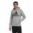 Polar com Capuz Homem Adidas Essentials Fleece Big Logo Cinzento L
