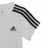 Conjunto de Desporto para Bebé Adidas Three Stripes Preto Branco 3-6 Meses