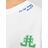 Camisola de Manga Curta Infantil Jack & Jones Jorcole Back Print Branco Verde 98 cm