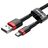 Cabo USB para Micro USB Baseus Cafule Preto Vermelho 2 M