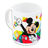 Caneca Mickey Mouse Happy Smiles Cerâmica Vermelho Azul (350 Ml)