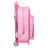 Mochila Escolar com Rodas Barbie Girl Cor de Rosa (26 X 34 X 11 cm)
