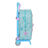 Mochila Escolar com Rodas Frozen Hello Spring Azul 22 X 27 X 10 cm