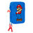 Estojo Triplo Super Mario Play Azul Vermelho 12.5 X 19.5 X 5.5 cm (36 Peças)