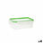 Lancheira Quid Greenery 1 L Transparente Plástico (pack 4x)