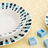Prato de Jantar Quid Simetric Azul Cerâmica 23 cm (12 Unidades)