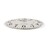 Relógio de Parede Palais Royal Metal (5 X 40 X 40 cm)