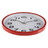 Relógio de Parede Plástico (4,2 X 30,5 X 30,5 cm) Vermelho