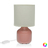 Lâmpada de Mesa Basic Cerâmica (14 X 26 X 14 cm) Cor de Rosa