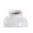 Vaso Dkd Home Decor Algodão Branco Grés Pompons Pompon (12 X 12 X 24 cm)