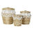 Conjunto de Cestas Dkd Home Decor Bambu 39 X 39 X 45 cm Boho