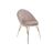 Cadeira de Sala de Jantar Dkd Home Decor Cor de Rosa Dourado Metal Poliéster (60 X 60 X 85 cm)