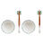 Conjunto de Sushi Dkd Home Decor Madeira Porcelana (25 X 25 X 6,5 cm)