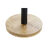 Suporte para Rolos de Papel de Cozinha Dkd Home Decor Natural Preto Aço Inoxidável Bambu (15 X 15 X 34 cm)