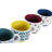 Conjunto de Chávenas de Café Dkd Home Decor Multicolor Grés (150 Ml)