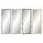 Espelho de Parede Dkd Home Decor Cristal Natural Cinzento Castanho Branco Ps 4 Unidades Folha de Planta (36 X 2 X 95,5 cm)