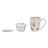 Chávena com Filtro para Infusões Dkd Home Decor Veleiro Porcelana Branco (380 Ml)