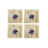 Conjunto de Sushi Dkd Home Decor Azul Branco Bambu Grés (14,5 X 14,5 X 31 cm)