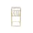 Porta-revistas Dkd Home Decor Espelho Dourado Metal (48 X 35 X 71 cm)