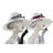 Figura Decorativa Dkd Home Decor Cor de Rosa Branco Resina Fashion Girls (18,5 X 15 X 31 cm) (2 Unidades)