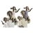 Figura Decorativa Dkd Home Decor Cobre Branco Resina Moderno Família (10 X 6 X 28 cm) (2 Unidades)
