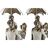Figura Decorativa Dkd Home Decor Guarda-chuva Metal Cobre Resina Moderno Família (17,5 X 8,5 X 31 cm) (2 Unidades)