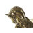 Figura Decorativa Dkd Home Decor Cavalo Preto Dourado Resina (29 X 9 X 25 cm)