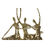 Figura Decorativa Dkd Home Decor Preto Dourado Resina (25 X 9,8 X 44,5 cm)