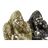 Figura Decorativa Dkd Home Decor Prateado Dourado Resina Gorila (22 X 23,5 X 31 cm) (2 Unidades)