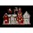 Adorno Natalício Dkd Home Decor Casa Branco Vermelho Resina 41 X 7,5 X 27 cm