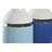 Vaso Dkd Home Decor Prateado Branco Azul Celeste Azul Marinho Grés (12 X 12 X 18,5 cm) (2 Unidades)