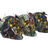 Figura Decorativa Dkd Home Decor Metal Resina Multicolor Caveira Moderno (15,5 X 10,5 X 11 cm) (3 Unidades)