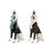 Figura Decorativa Dkd Home Decor Preto Branco Resina Cão (19,5 X 16 X 38,5 cm) (2 Unidades)