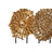 Figura Decorativa Dkd Home Decor 25 X 8 X 34 cm Preto Dourado Moderno Círculos (2 Unidades)