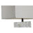 Lâmpada de Mesa Dkd Home Decor 40 X 23 X 62 cm Cinzento Branco 220 V Acrílico 60 W