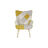 Poltrona Dkd Home Decor 70 X 73 X 100 cm Bege Amarelo Cinzento Claro