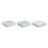 Caixa para Infusões Dkd Home Decor Azul Branco Verde Lilás Metal Cristal Madeira Mdf (3 Unidades)