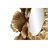 Espelho de Parede Home Esprit Dourado Metal Folha de Planta 76,5 X 8 X 76,5 cm