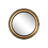 Espelho de Parede Home Esprit Preto Dourado Resina Romântico 64 X 5 X 64 cm